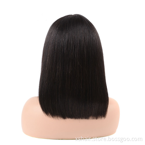Morden Style Human 150% Hair Wave 360 Degree Closure Lace Front Full Baby Raw Vendor Black Woman Brazilian Bob Wig